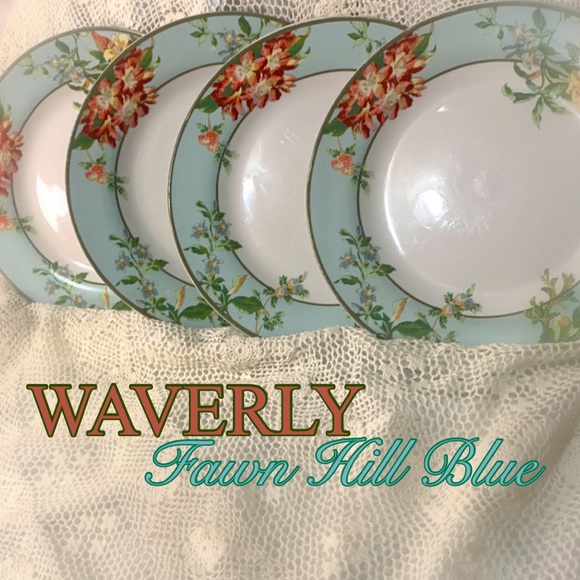 Waverly Dining Waverly Fawn Hill Blue Dinner Plates Set Of 4 Poshmark